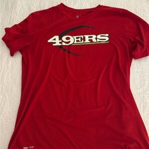 NFL NIKE Dri Fit San Francisco 49ers mens short sleeve t-shirt L